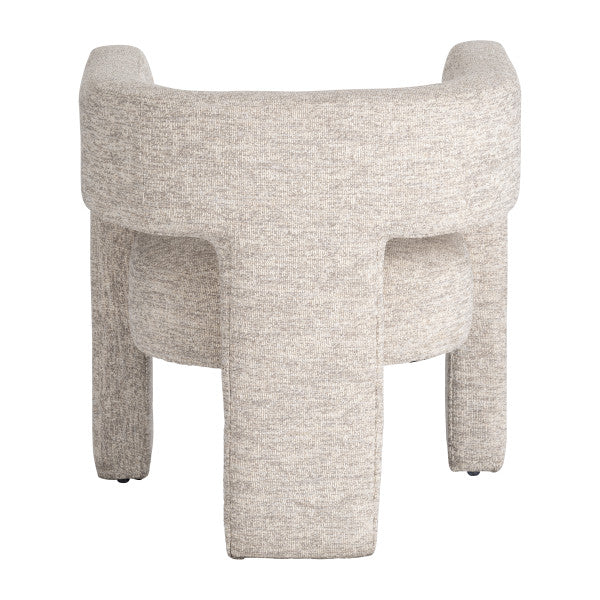 Round Back Chair - Beige