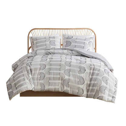 Astoria 3 Piece Clip Jacquard Duvet Cover Set
