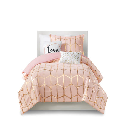 Raina Metallic Printed Comforter Set
