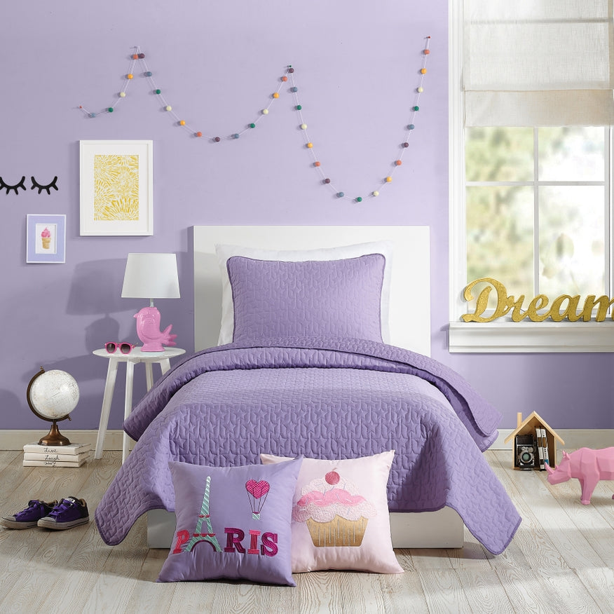 Coty Purple Quilt Set (2pc/3pc) By Urban Playground