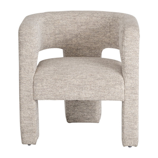 Round Back Chair - Beige