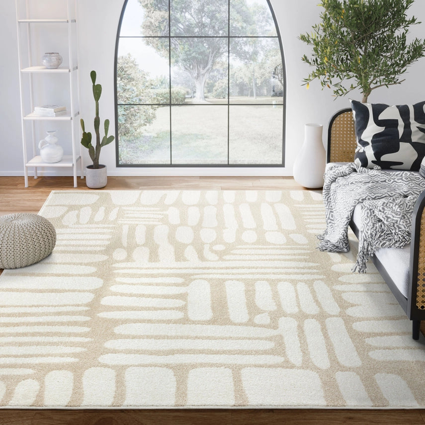 Modern Beige Area Rug