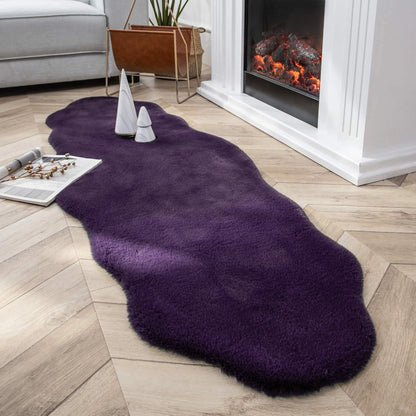 Faux Rabbit Fur Fuzzy Soft Fluffy Plush Cozy Shaggy Area Rug