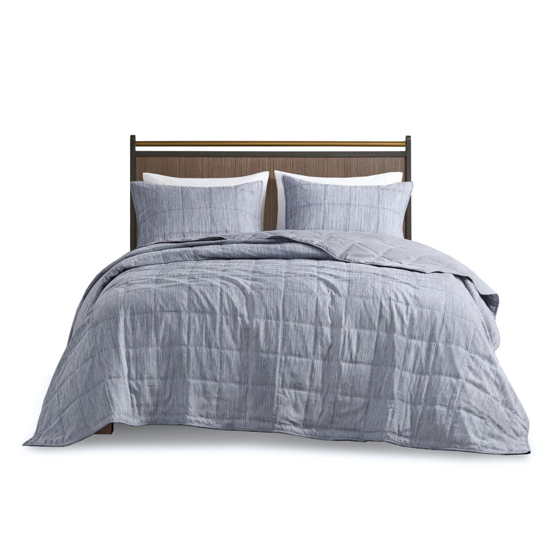 Guthrie 3 Piece Striated Cationic Dyed Oversized Quilt Set