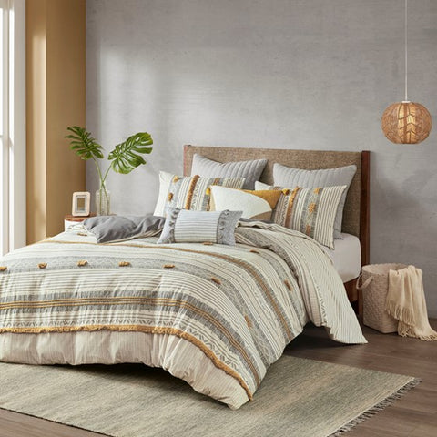 Cody 3 Piece Cotton Duvet Cover Set