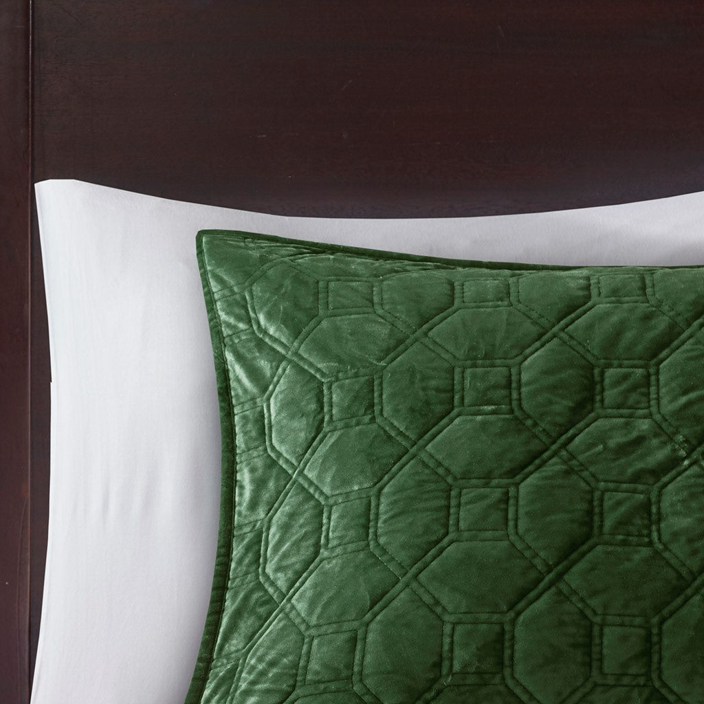 Harper Faux Velvet Reversible 3 Piece Coverlet Set