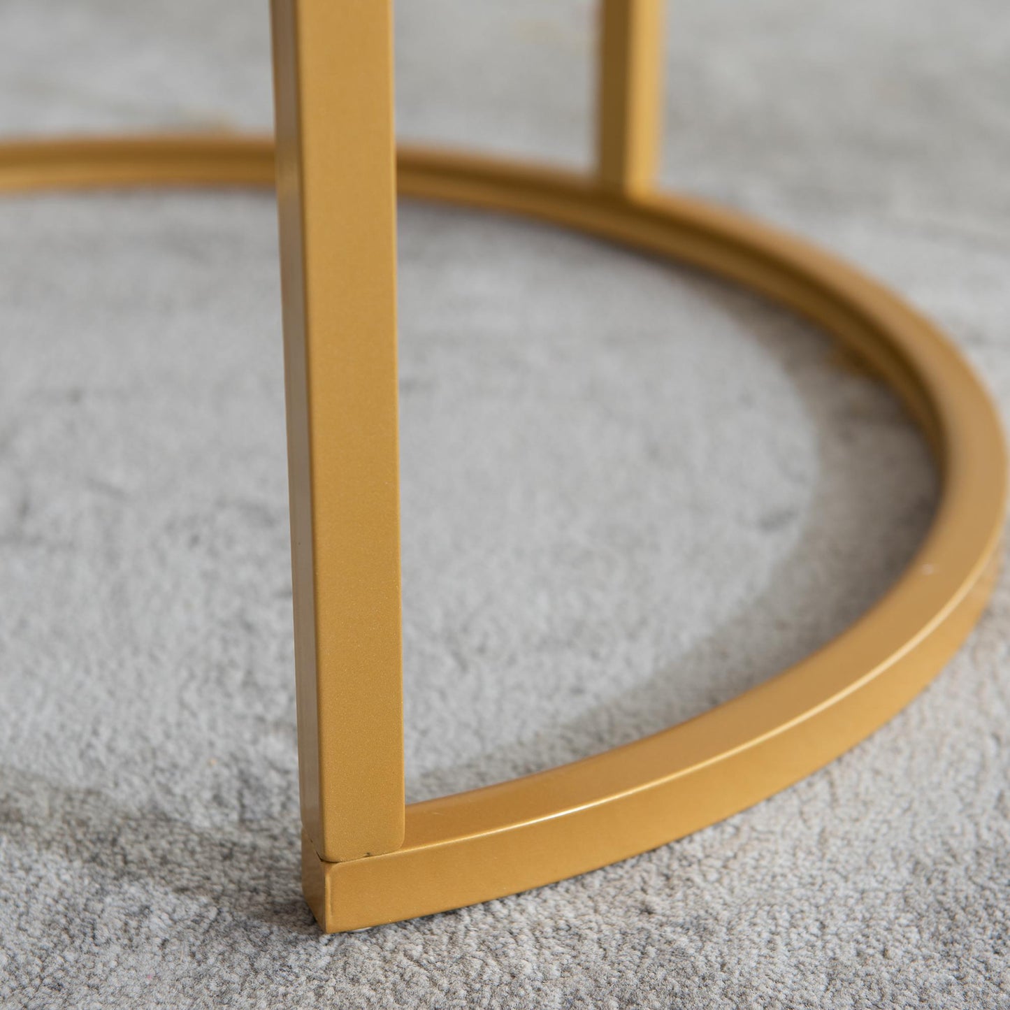 Modern Nesting coffee tables - Golden Frames