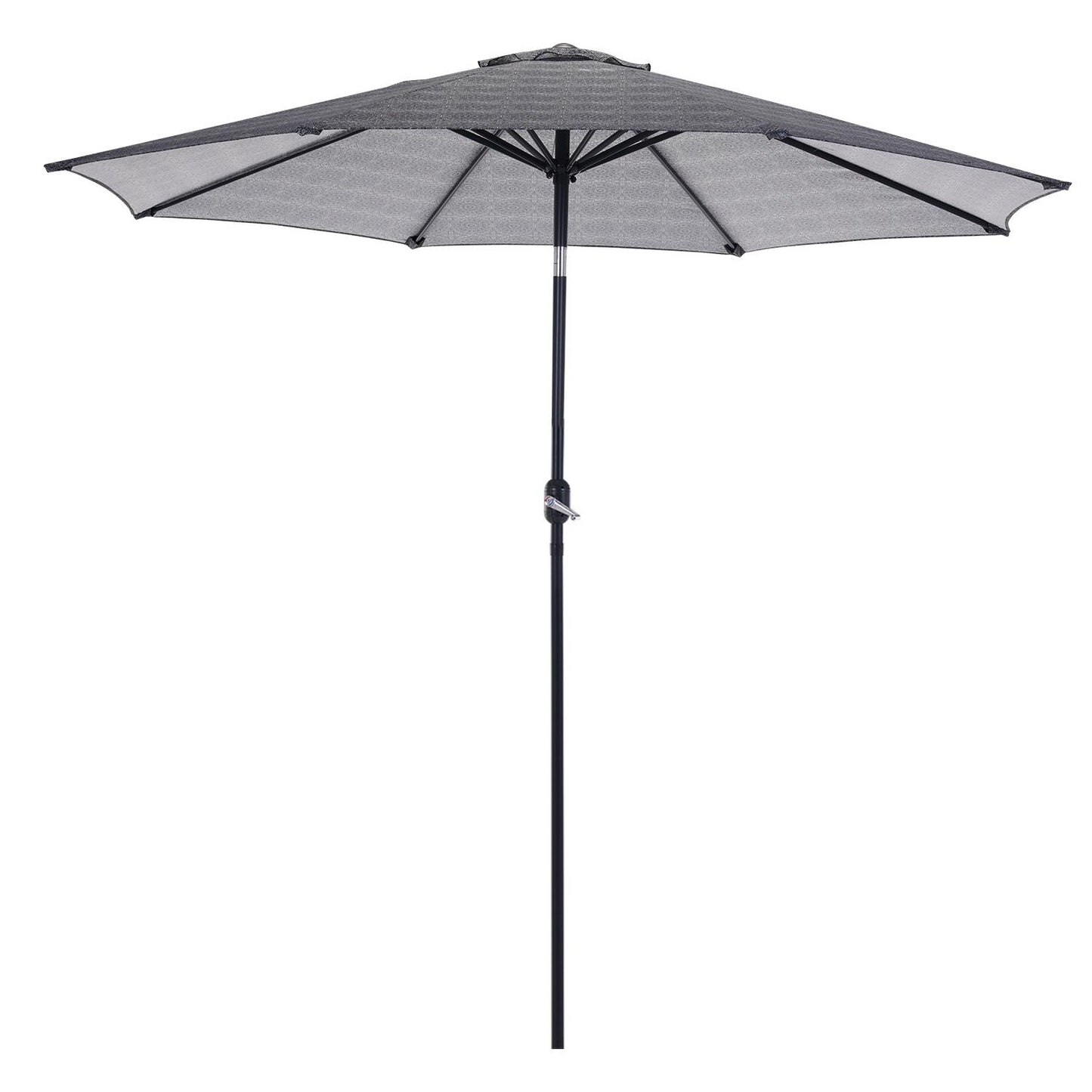 Patio Outdoor Market Umbrella with Aluminum Auto Tilt and Crank Without Base