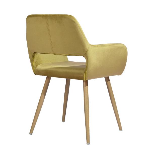 Dining Chair Yellow/Beige