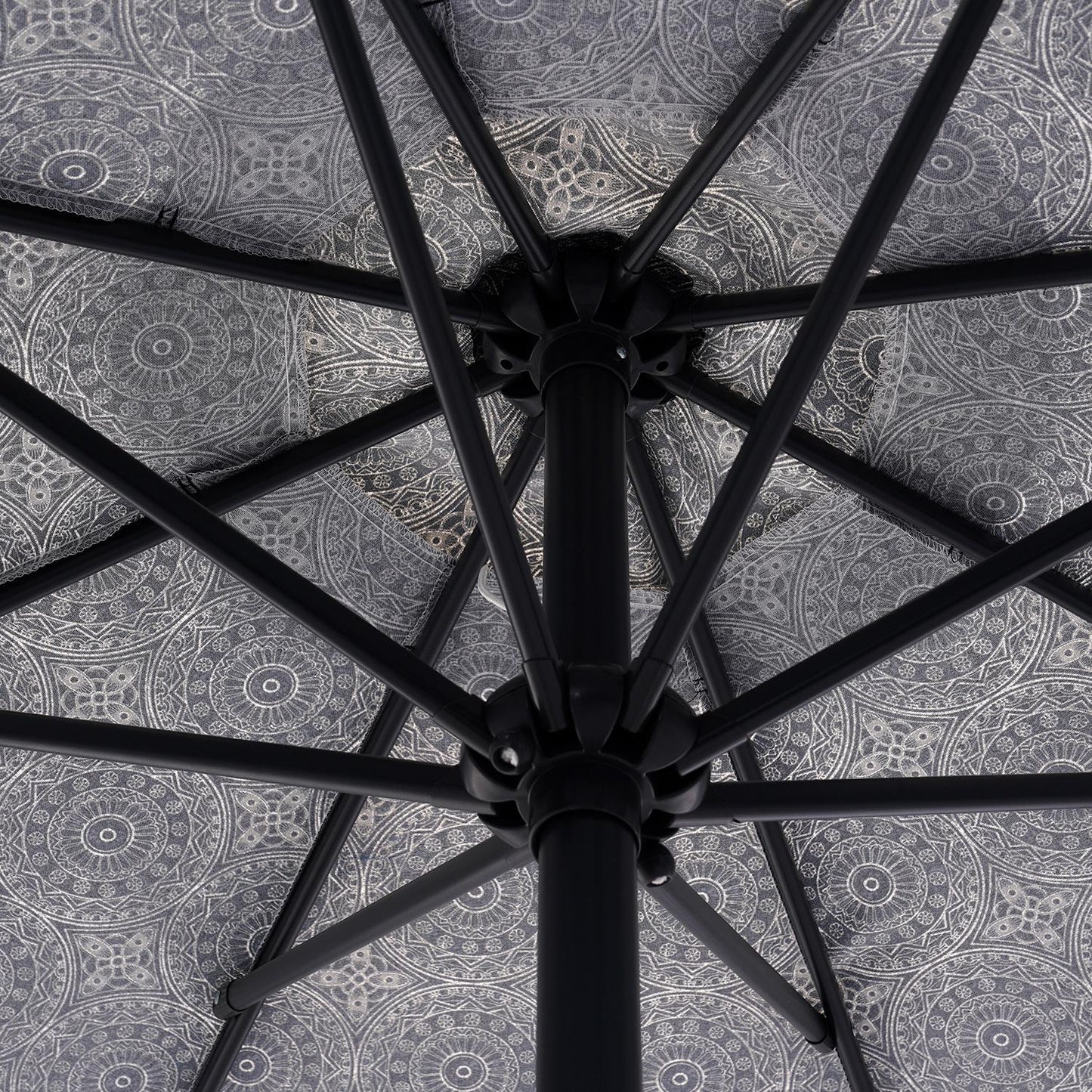 Patio Outdoor Market Umbrella with Aluminum Auto Tilt and Crank Without Base