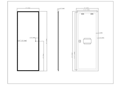 Smart Infinity Defogger Waterproof Beveled Frameless Lighted Full Length Mirror