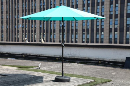 Patio Outdoor Market Umbrella with Aluminum Auto Tilt and Crank Without Base