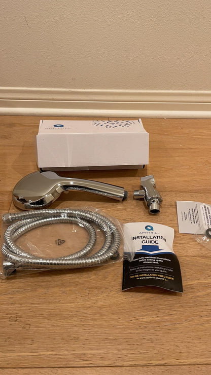 High Pressure Handheld Shower Head – 9 Spray Modes Hand Held Shower Head with 60 Inch Hose