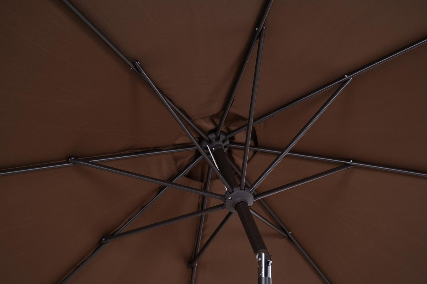 Patio Outdoor Market Umbrella with Aluminum Auto Tilt and Crank Without Base