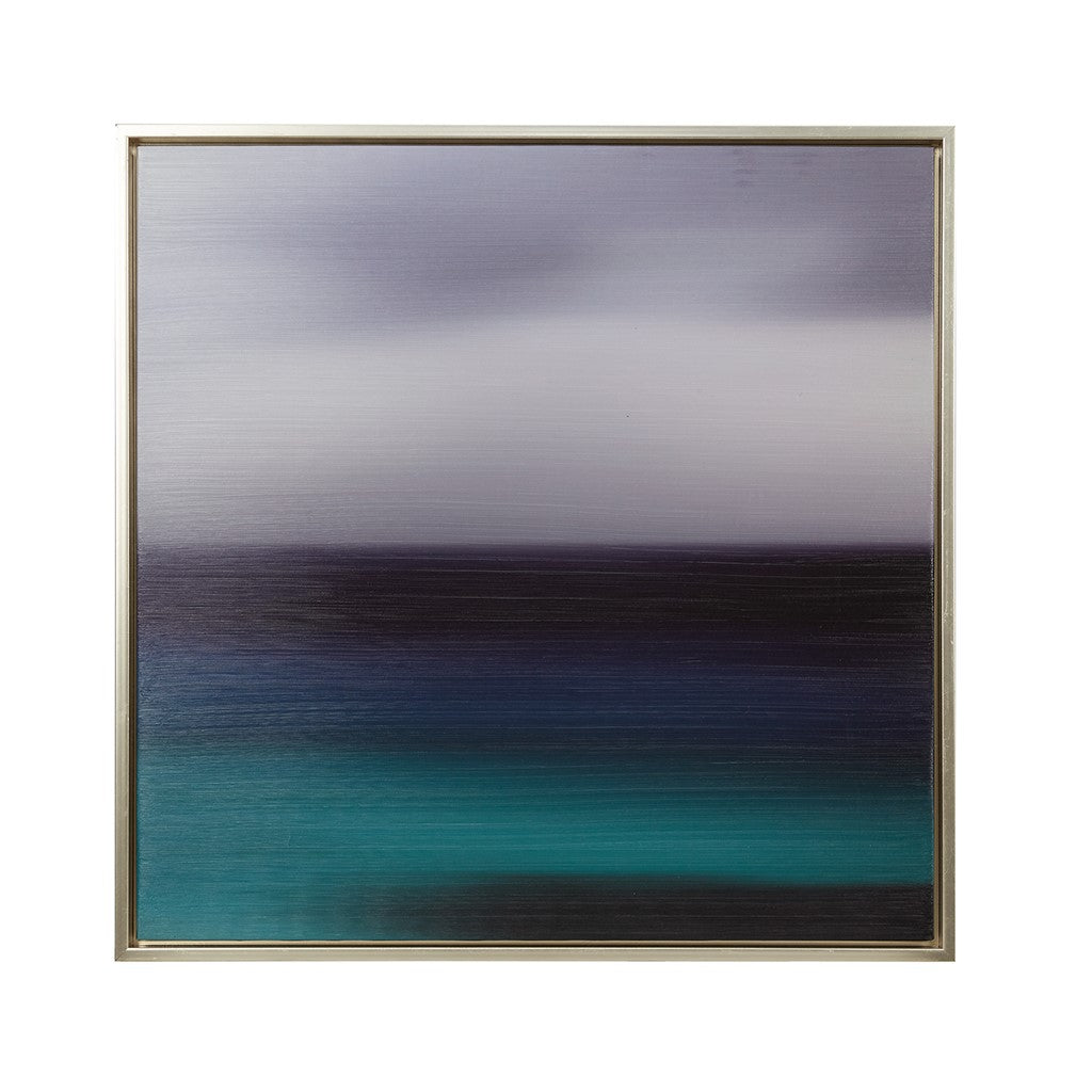 Blue Seascape Heavy Brush Gel Coat With Silver Framed