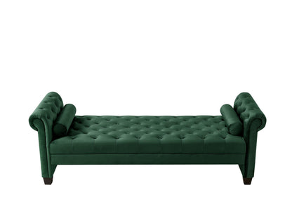 The Mozelle 82.3" Rectangular Large Chaise Lounge Green