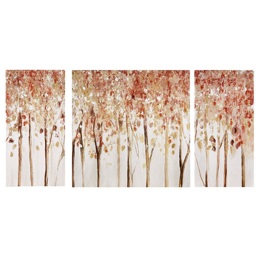 Autumn Forest 3 Piece Canvas Art Palette Knife Embellishment