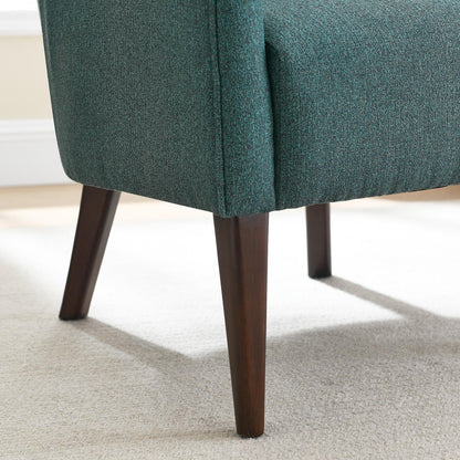 Blue accent chair