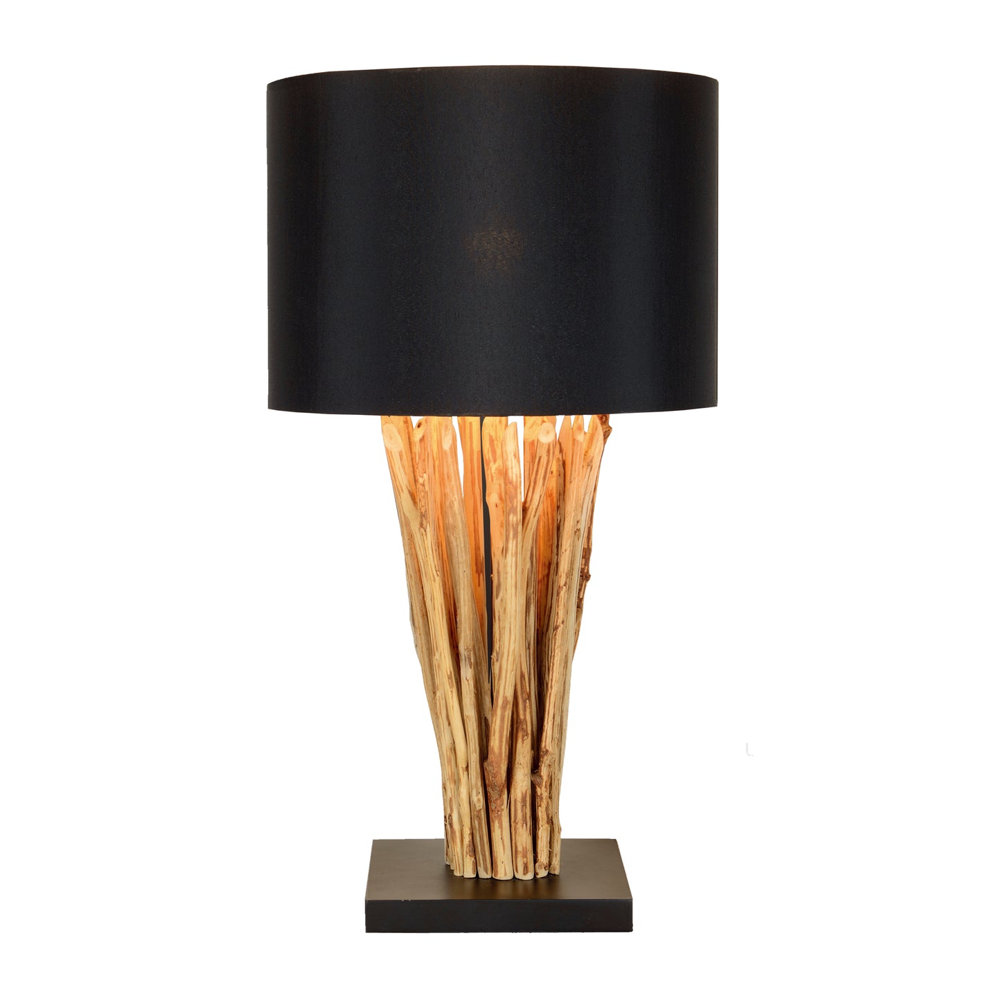 WOOD 25" BRANCH TABLE LAMP, BROWN