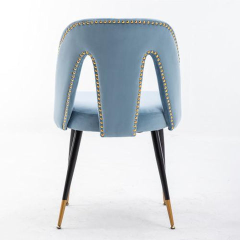 Contemporary Velvet Upholstered Dining Chair Set of 2