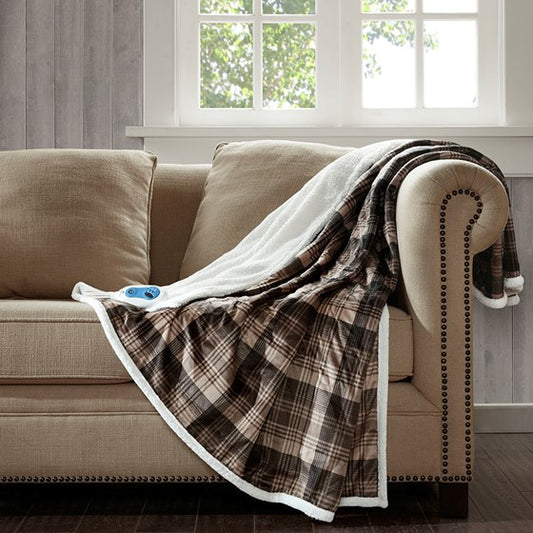 Tasha Oversized Mink to Berber Heated Throw