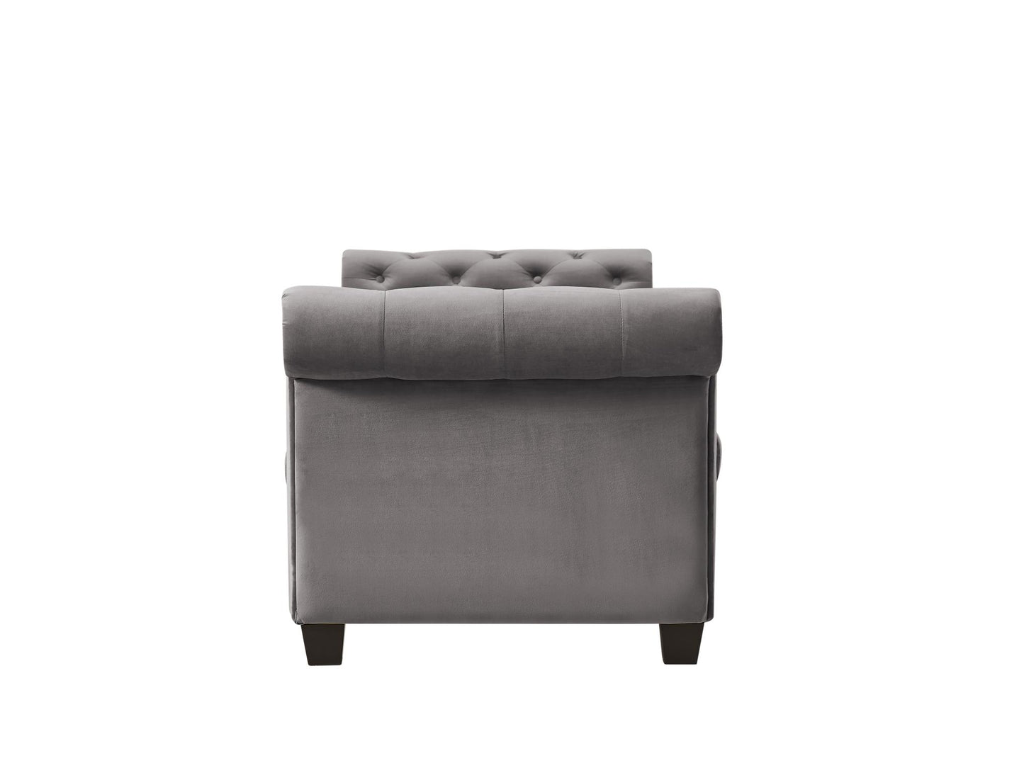 The Mozelle 82.3" Rectangular Large Chaise Dark Grey