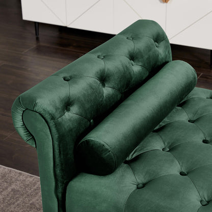 The Mozelle 82.3" Rectangular Large Chaise Lounge Green