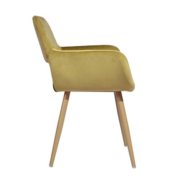 Dining Chair Yellow/Beige