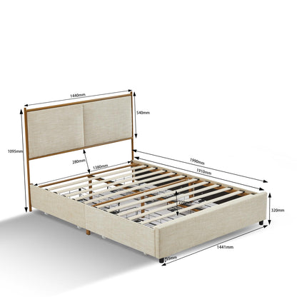 Lorna Full Size Metal Framed Bed