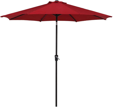 Patio Outdoor Market Umbrella with Aluminum Auto Tilt and Crank Without Base