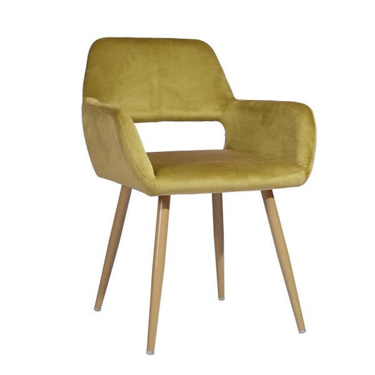 Dining Chair Yellow/Beige