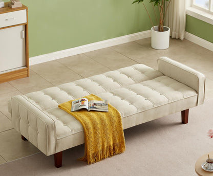 Solid Color Tufetd Sofa Save Space for Living Room