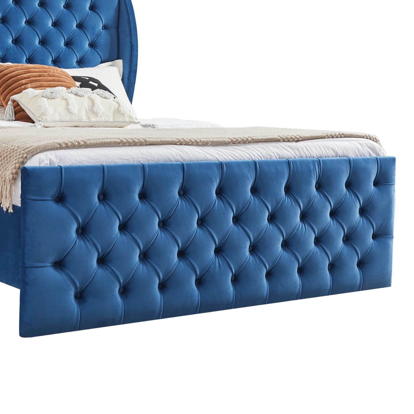 Queen Size Chesterfield Tufted Bed