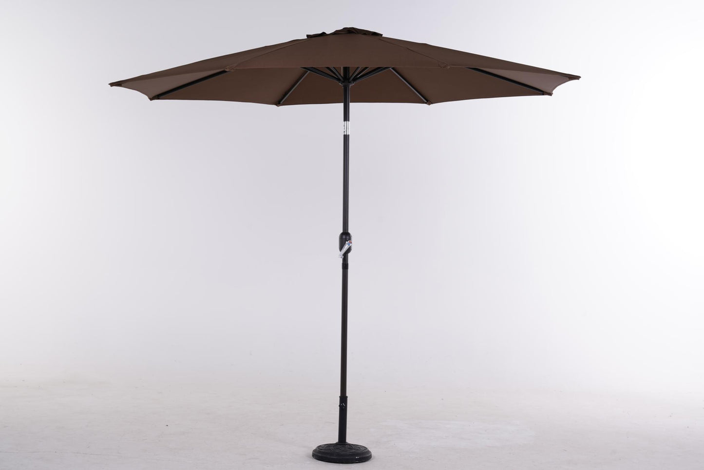 Patio Outdoor Market Umbrella with Aluminum Auto Tilt and Crank Without Base