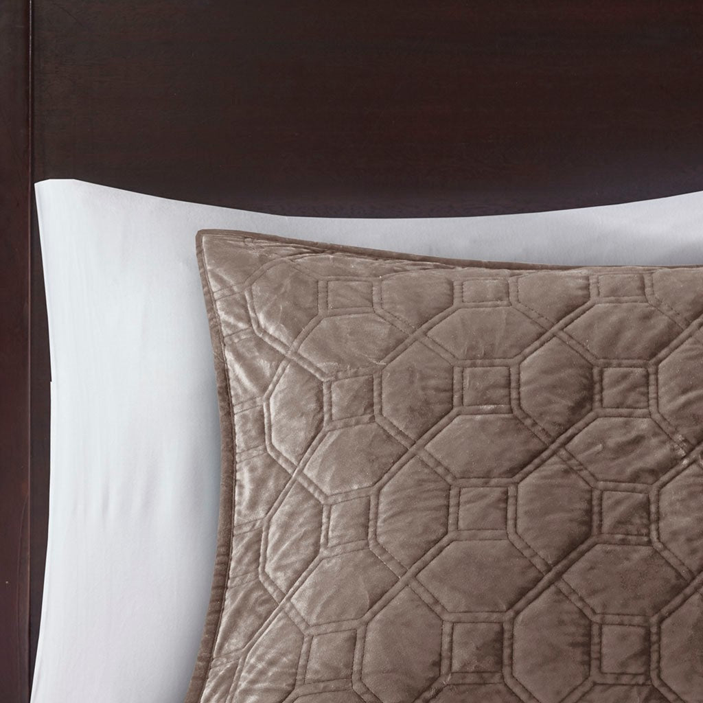Harper Faux Velvet Reversible 3 Piece Coverlet Set