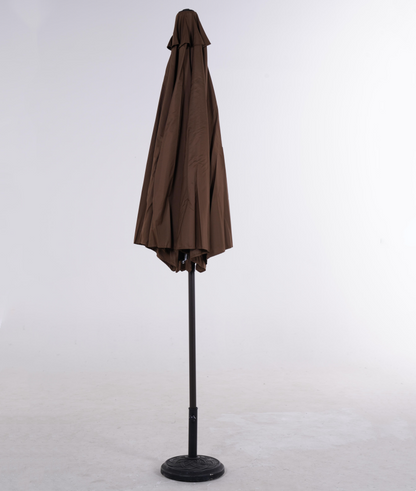 Patio Outdoor Market Umbrella with Aluminum Auto Tilt and Crank Without Base