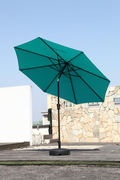 Patio Outdoor Market Umbrella with Aluminum Auto Tilt and Crank Without Base
