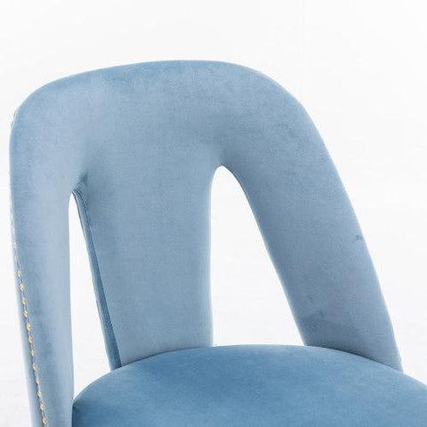 Contemporary Velvet Upholstered Dining Chair Set of 2