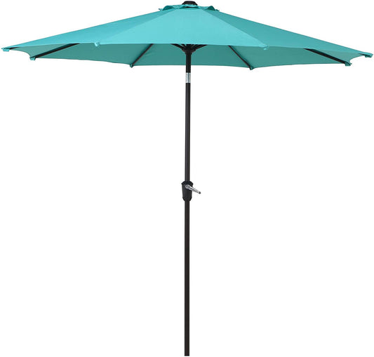 Patio Outdoor Market Umbrella with Aluminum Auto Tilt and Crank Without Base