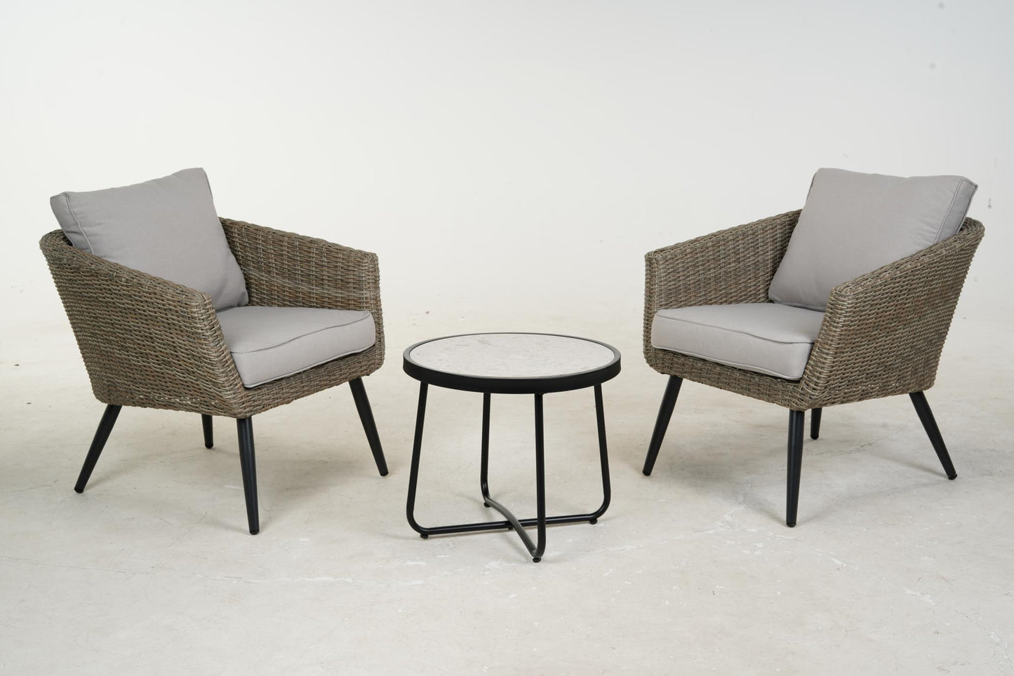 All-aluminum Rattan Table and Chair Set