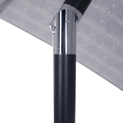 Patio Outdoor Market Umbrella with Aluminum Auto Tilt and Crank Without Base