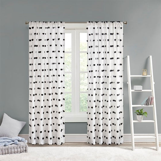 Sophie Pom Pom Embellished Window Panel