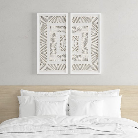 Tala Framed Rice Paper Shadow Box 2 Piece Set
