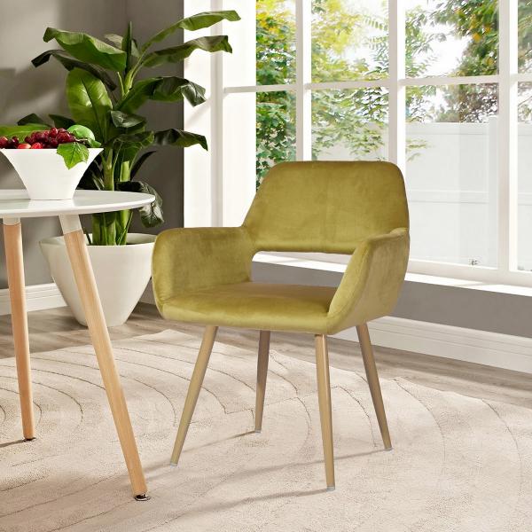 Dining Chair Yellow/Beige