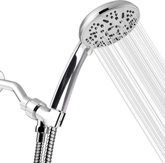 High Pressure Handheld Shower Head – 9 Spray Modes Hand Held Shower Head with 60 Inch Hose